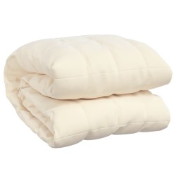    Coperta Ponderata Crema Chiaro 155x220 cm 11 kg Tessuto