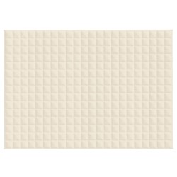    Coperta Ponderata Crema Chiaro 155x220 cm 11 kg Tessuto