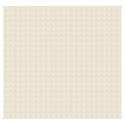    Coperta Ponderata Crema Chiaro 220x235 cm 15 kg Tessuto