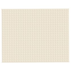    Coperta Ponderata Crema Chiaro 235x290 cm 15 kg Tessuto