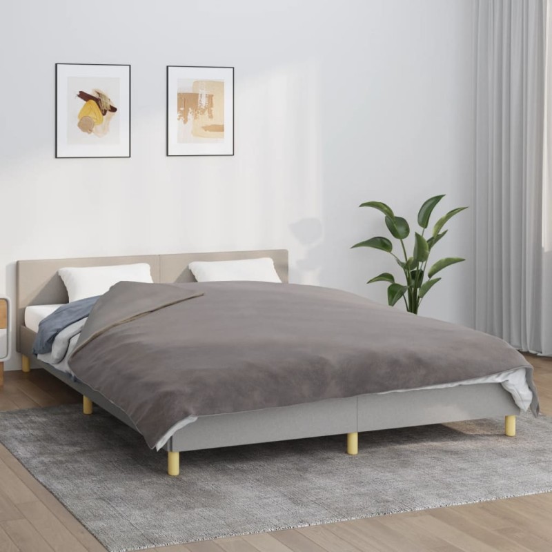    Coperta Ponderata con Copertura Grigio 200x225 cm 13 kg Tessuto