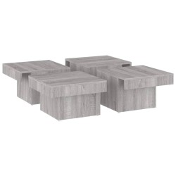    Tavolino da Salotto Grigio Sonoma 90x90x28 cm Legno ingegnerizzato