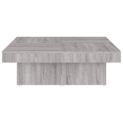    Tavolino da Salotto Grigio Sonoma 90x90x28 cm Legno ingegnerizzato