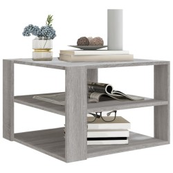 Tavolino da Salotto Grigio Sonoma 60x60x40 cm Legno ingegnerizzato