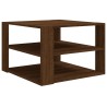    Tavolino da Salotto Rovere Marrone 60x60x40cm Legno ingegnerizzato