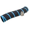    Tunnel per Gatti a S Nero e Blu 122 cm Poliestere