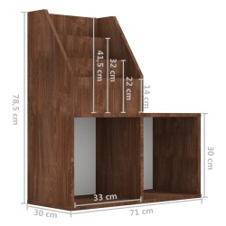    Portariviste per Bambini Rovere Marrone 71x30x78,5cm Legno