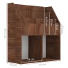    Portariviste per Bambini Rovere Marrone 71x30x78,5cm Legno