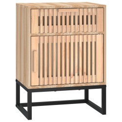    Comodini 2 pz 40x30x55,5 cm Legno ingegnerizzato e Ferro