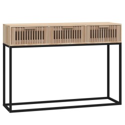 Tavolino Consolle 105x30x75 cm Legno ingegnerizzato e Ferro