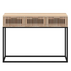 Tavolino Consolle 105x30x75 cm Legno ingegnerizzato e Ferro