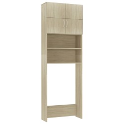 vidaXL Mobile Lavatrice Rovere Sonoma 64x25,5x190 cm Legno ingegnerizzato