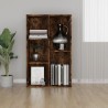    Libreria/Credenza Rovere Fumo 50x25x80 cm in Legno Ingegnerizzato