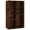    Libreria/Credenza Rovere Fumo 50x25x80 cm in Legno Ingegnerizzato