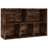    Libreria/Credenza Rovere Fumo 50x25x80 cm in Legno Ingegnerizzato