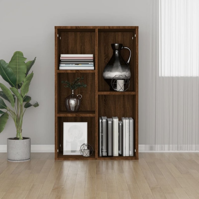    Libreria/Credenza Rovere Marrone 50x25x80 cm Legno ingegnerizzato