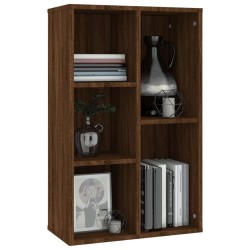    Libreria/Credenza Rovere Marrone 50x25x80 cm Legno ingegnerizzato