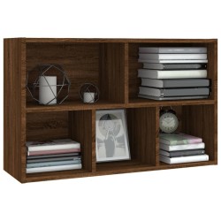    Libreria/Credenza Rovere Marrone 50x25x80 cm Legno ingegnerizzato