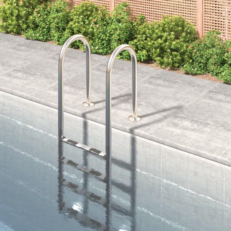 Scala per Piscina 54x38x184,5 cm Acciaio Inox 304