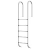 Scala per Piscina 54x38x211 cm Acciaio Inox 304