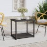    Tavolino Nero 55x45x49 cm in Polyrattan