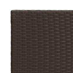    Tavolino Marrone 55x45x49 cm in Polyrattan