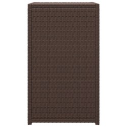    Tavolino a C Marrone 40x35x60 cm in Polyrattan