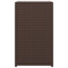    Tavolino a C Marrone 40x35x60 cm in Polyrattan