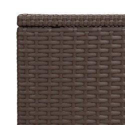    Tavolino a C Marrone 40x35x60 cm in Polyrattan