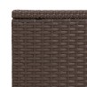    Tavolino a C Marrone 40x35x60 cm in Polyrattan