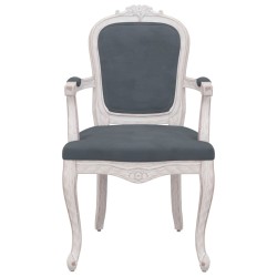    Sedie da Pranzo 2 pz Grigio Scuro 62x59,5x100,5 cm Velluto