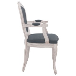    Sedie da Pranzo 2 pz Grigio Scuro 62x59,5x100,5 cm Velluto