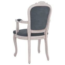    Sedie da Pranzo 2 pz Grigio Scuro 62x59,5x100,5 cm Velluto