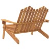    Panchina da Giardino Adirondack 126 cm Legno Massello di Acacia