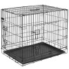 @Pet Gabbia per Cani in Metallo 50,8x30,5x35,5 cm Nera 15006