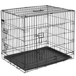 @Pet Gabbia per Cani in Metallo 50,8x30,5x35,5 cm Nera 15006