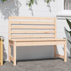    Panca da Giardino 109 cm in Legno Massello di Pino