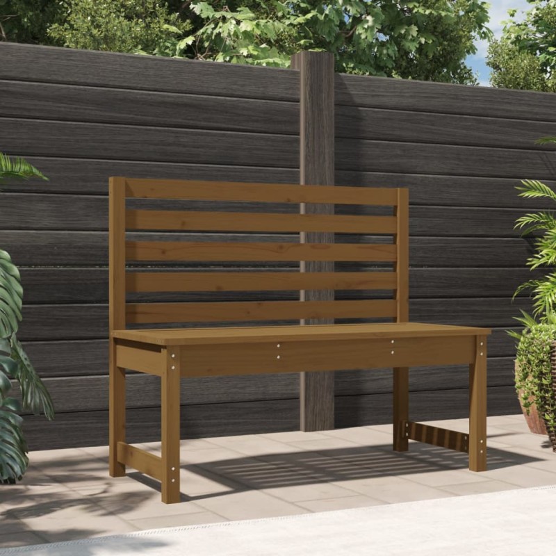    Panca da Giardino Miele 109 cm in Legno Massello di Pino