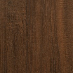    Scrivania Rovere Marrone 100x50x75 cm Legno ingegnerizzato e Ferro