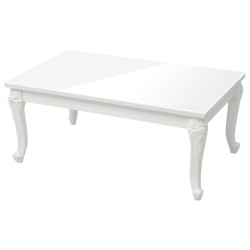 vidaXL Tavolino da Salotto Bianco Lucido 100x50x42cm Legno ingegnerizzato