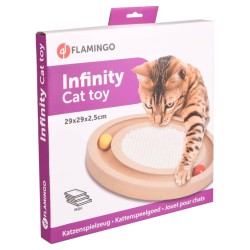 FLAMINGO Giocattolo Tiragraffi per Gatti Infinity 29x29x2,5cm Naturale