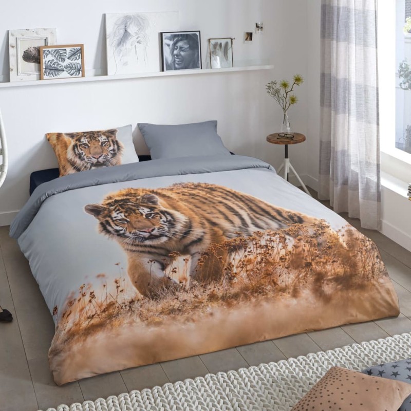 Good Morning Copripiumino TIGER 140x200/220 cm Multicolore