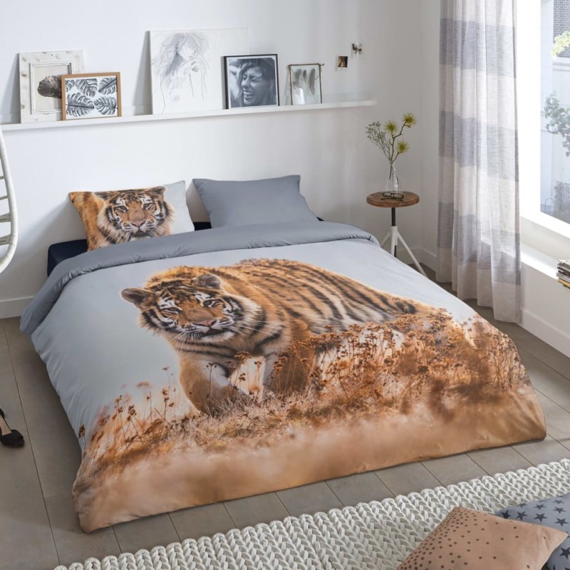 Good Morning Copripiumino TIGER 200x200/220 cm Multicolore