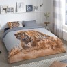 Good Morning Copripiumino TIGER 200x200 cm Multicolore