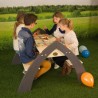 AXI Tavolo da Picnic per Bambini Kylo con Ombrellone XL Bianco Grigio