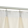    Tende Oscuranti con Ganci 2 pz Crema in Velluto 140x175 cm