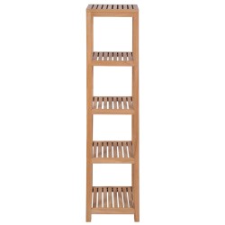    Scaffale per Bagno a 4 Ripiani in Massello di Teak 42x42x165cm