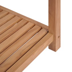    Scaffale per Bagno a 4 Ripiani in Massello di Teak 42x42x165cm