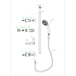 SCHÜTTE Set Binario Doccia FRESH Cromato