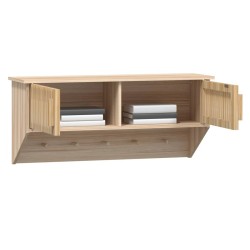    Armadietto da Parete con Ganci 80x24x35,5cm Legno ingegnerizzato